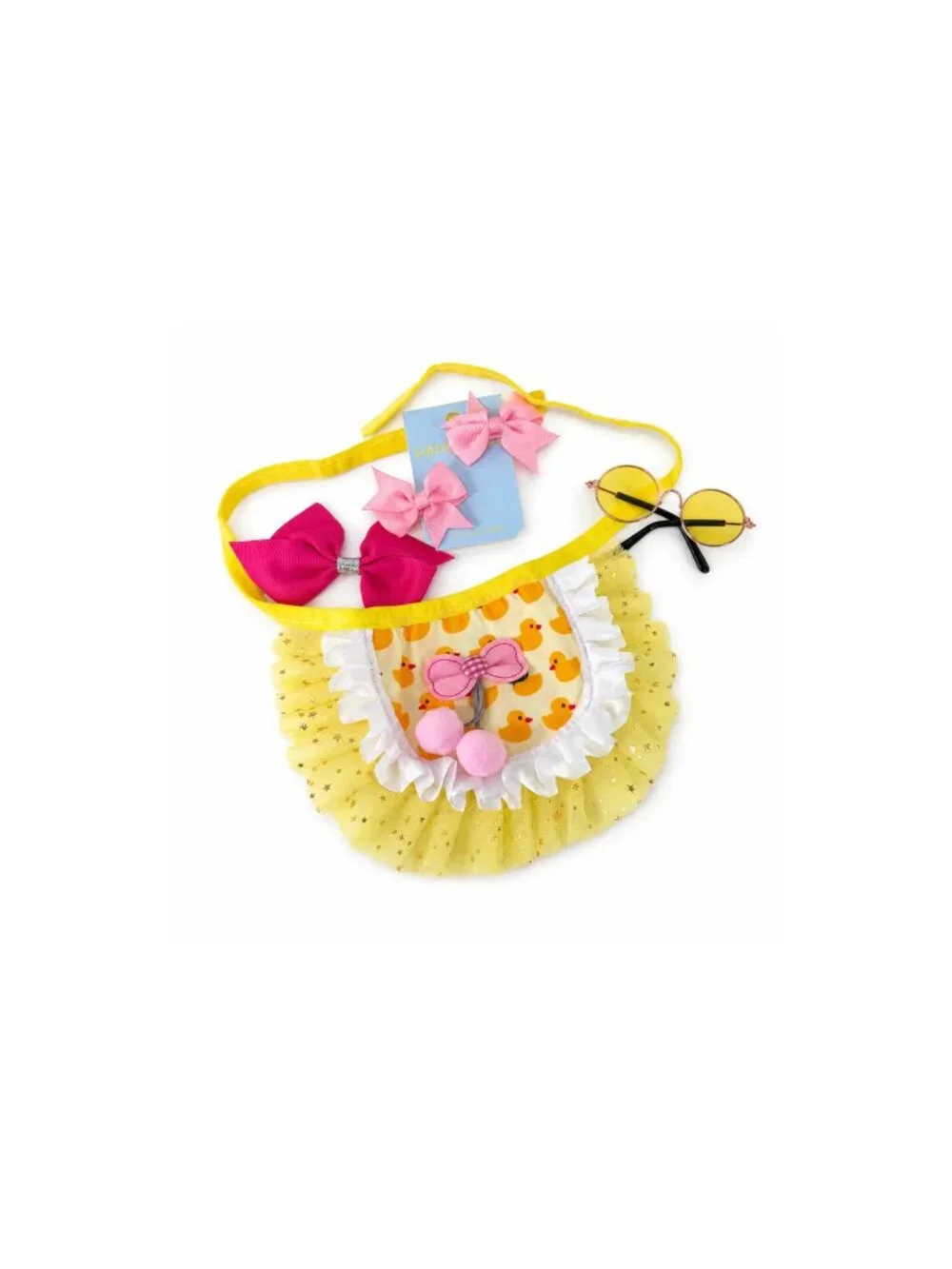 Dog Outfit Gift Set | Mom & Dad Shirt, Tutu, Sunglasses & Bows